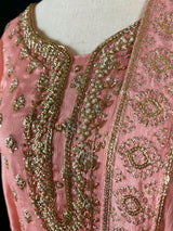 Designer Readymade Salwar Kameez in Blush Pink Color - Kaash