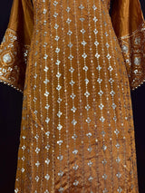 Designer Readymade Salwar Kameez in Mustard Gold Color For Women - Kaash