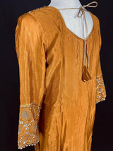 Designer Readymade Salwar Kameez in Mustard Gold Color For Women - Kaash