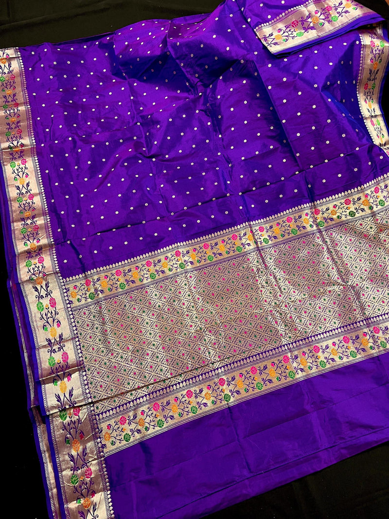 Eggplant Purple Handloom Banarasi Kanjivaram Soft Silk Saree | Double Tone Saree | SILK MARK CERTIFIED | Kaash Collection - Kaash