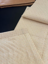 Gold Color Men Kurta Pajama with Weave and Zari Work - Kaash