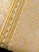 Grand Yellow Color Men's Soft Silk Kurta Pajama Set | Yellow Haldi Function Wear - Kaash