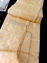 Grand Yellow Color Men's Soft Silk Kurta Pajama Set | Yellow Haldi Function Wear - Kaash