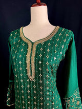 Green Color ReadytoWear Designer Party Wear Salwar Kameez - Kaash
