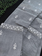 Grey Color 100 Percent Premium Cotton Kurta with Pajama - Kaash