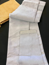 Grey men's kurta pajama in soft silk (non-pure) with self-design material — Kaash Collection