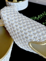 Handmade Mens Wedding Shoes in Ivory White Color - Kaash