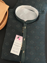 Hunter Green Color Indian kurta for Men - Kaash