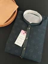 Hunter Green Color Indian kurta for Men - Kaash