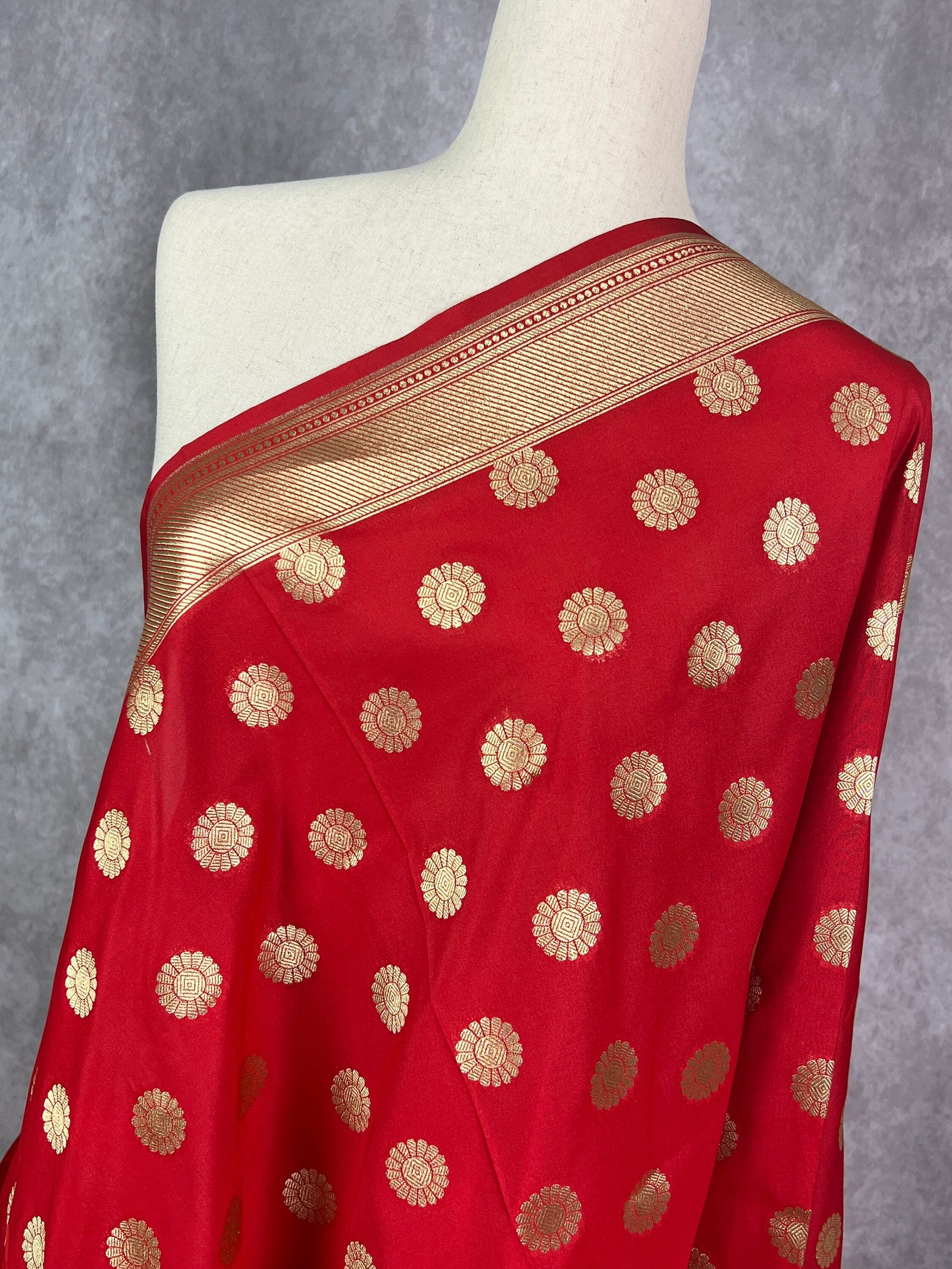 Red Wedding Dupatta Silk Zari Work Dupatta Banarasi Silk Dupatta Kadhuwa Handloom Dupatta Handmade Dupatta deals Silk dupatta