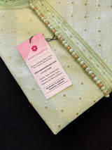 Designer Premium Pastel Green Color Men Kurta Pajama Set for Men in Soft Silk | Mens Ethnic Wear| Indian Men Clothing