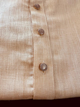 Light Beige Color Premium Pure Linen Cotton Kurta Pajama Set for Men | Linen Cotton Men Kurtas | Pastel Color Kurta | Kurta for Men - Kaash