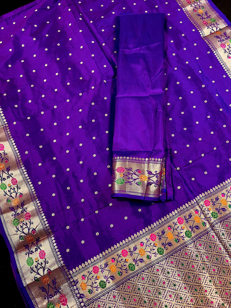 Eggplant Purple Handloom Banarasi Kanjivaram Soft Silk Saree |  Double Tone Saree  | SILK MARK CERTIFIED | Kaash Collection