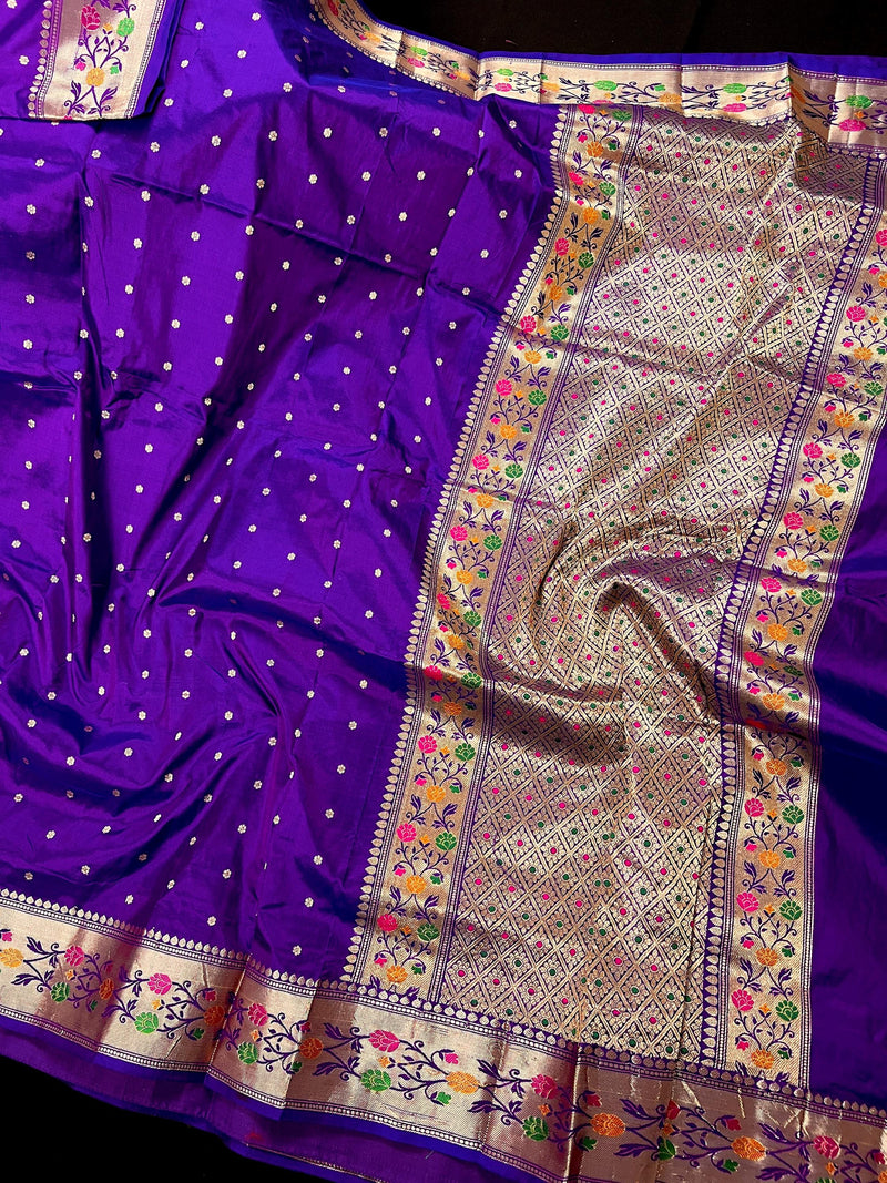 Eggplant Purple Handloom Banarasi Kanjivaram Soft Silk Saree |  Double Tone Saree  | SILK MARK CERTIFIED | Kaash Collection