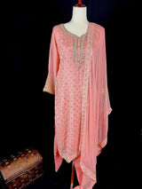 Designer Readymade Salwar Kameez in Blush Pink Color