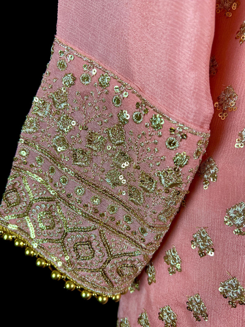 Designer Readymade Salwar Kameez in Blush Pink Color