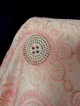 Light Dusy Peach Pink Soft Pashmina Shawls with Intricate Emberiodery | Light Weight Shawl | Kashmiri Pashmina Shawl | Ships from California