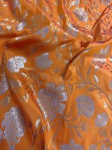 Mango Yellow and Pink Color Paithani Saree | Banarasi Soft Silk Saree in Mango Yellow Color