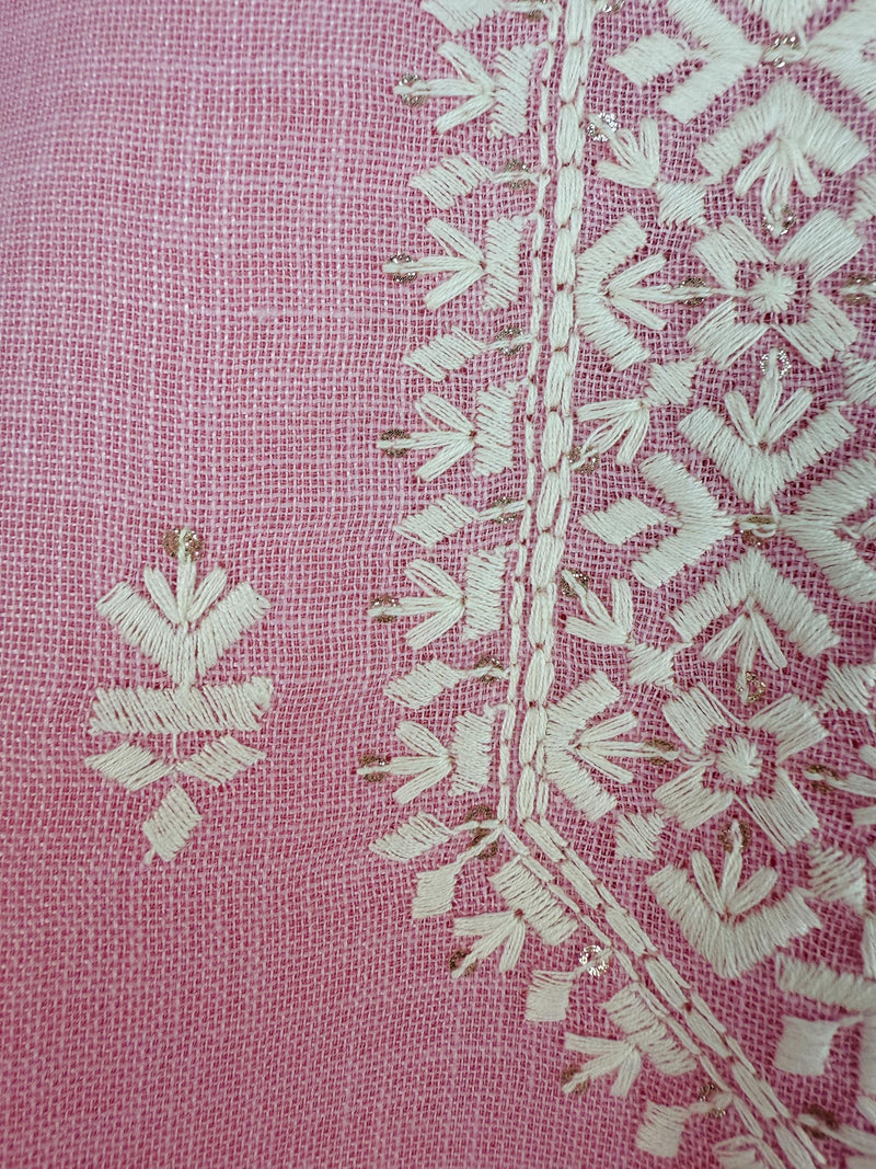 Pastel Pink Premium Cotton Kurta with Pajama | Handemberiodery Kurta with Cotton Lining | Cotton Mens Kurta Set