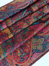 Multi Color Pashmina Kani Weave Kashmiri Wool Shawl | Kani Weave Cashmere Wrap |  | Christmas Gift