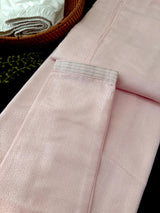Pastel Baby Pink men's silk kurta with zari embroidery — Kaash Collection