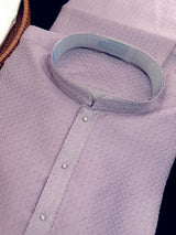 Deep Lavender Color Kurta with Self Design | Wedding & Party Wear