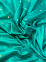 Rama Green Soft Satin Silk Light Weight Saree