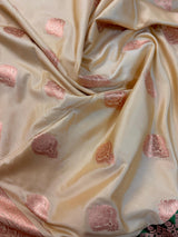 Beige and Green Banarasi Silk saree — Kaash Collection