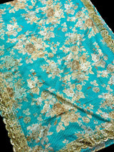 Sky Blue Color Organza Silk saree — Kaash Collection