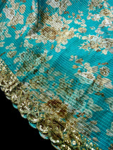 Sky Blue Color Organza Silk saree — Kaash Collection