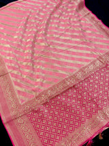 Baby Pink Color Georgette Silk saree — Kaash Collection