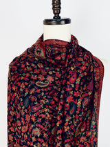 Black Color Viscose-Wool Blend — Kaash Collection