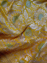 Yellow Color Pure Katan Silk saree — Kaash Collection