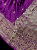 Purple Color Mashru Silk saree — Kaash Collection