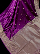 Purple Color Mashru Silk saree — Kaash Collection