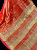 Copper and Gold Tissue Silk saree — Kaash Collection