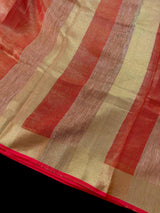 Copper and Gold Tissue Silk saree — Kaash Collection