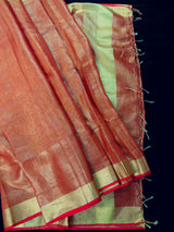 Copper and Gold Tissue Silk saree — Kaash Collection