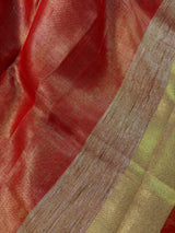 Copper and Gold Tissue Silk saree — Kaash Collection