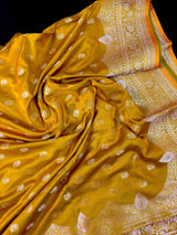Mehandi Green/ Heena Green Mashru Silk saree — Kaash Collection