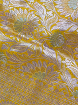 Yellow Color Pure Katan Silk saree — Kaash Collection