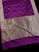 Purple Color Mashru Silk saree — Kaash Collection