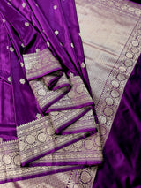 Purple Color Mashru Silk saree — Kaash Collection