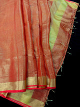 Copper and Gold Tissue Silk saree — Kaash Collection