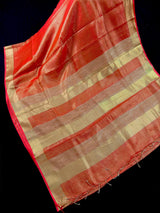 Copper and Gold Tissue Silk saree — Kaash Collection