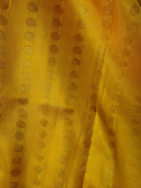 Yellow and Purple Pure Kanjivaram Silk saree — Kaash Collection