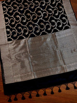 Black Color Mashru Silk saree — Kaash Collection