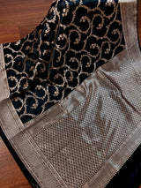 Black Color Mashru Silk saree — Kaash Collection