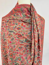 Light Beige Color Pure Pashmina Kani Weave Kashmiri Shawl | Kani Weave Kashmiri Wrap | Floral Winter Shawl | Wool Stole | Wedding Gift - Kaash