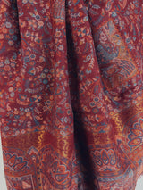 Maroon Color Pure Pashmina Kani Weave Kashmiri Shawl - Kaash